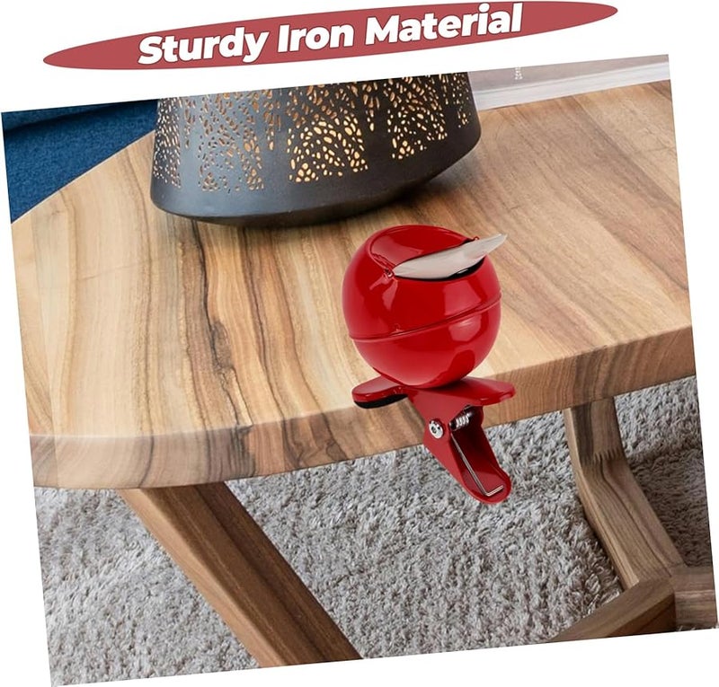 PACKOVE Clamp On Ashtray Elegant Indoor Ash Tray For Home Office Bar Lightweight Design - Image 3